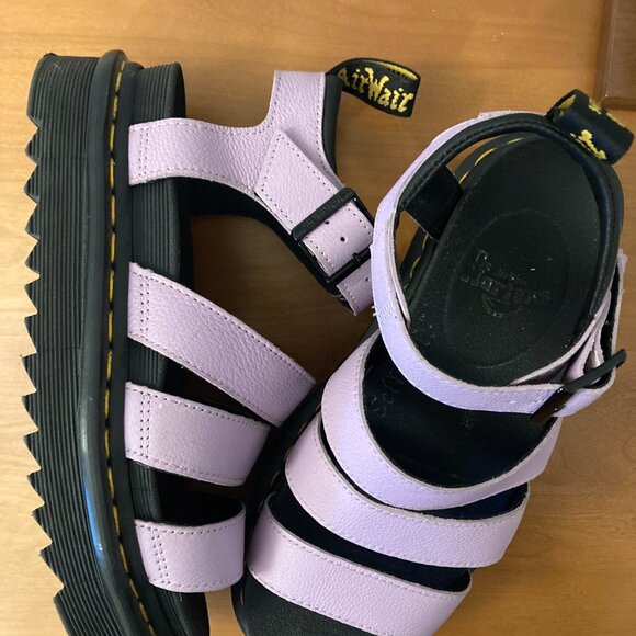Doc Martens BLAIRE Lavender Sandals - Picture 9 of 11